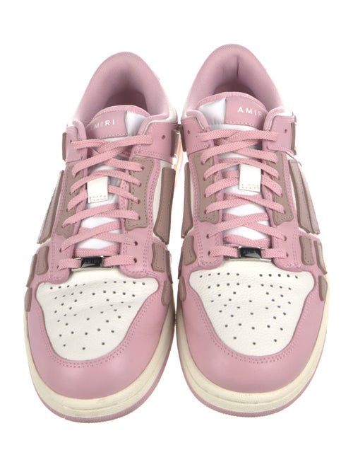 Amiri Leather Colorblock Pattern Sneakers