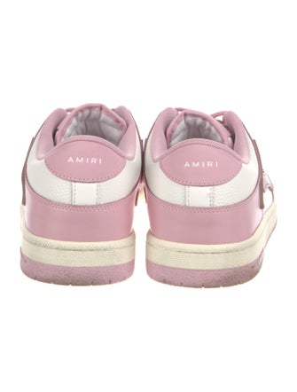 Amiri Leather Colorblock Pattern Sneakers