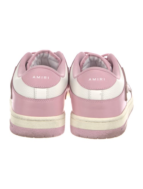 Amiri Leather Colorblock Pattern Sneakers