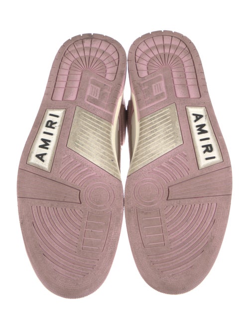 Amiri Leather Colorblock Pattern Sneakers