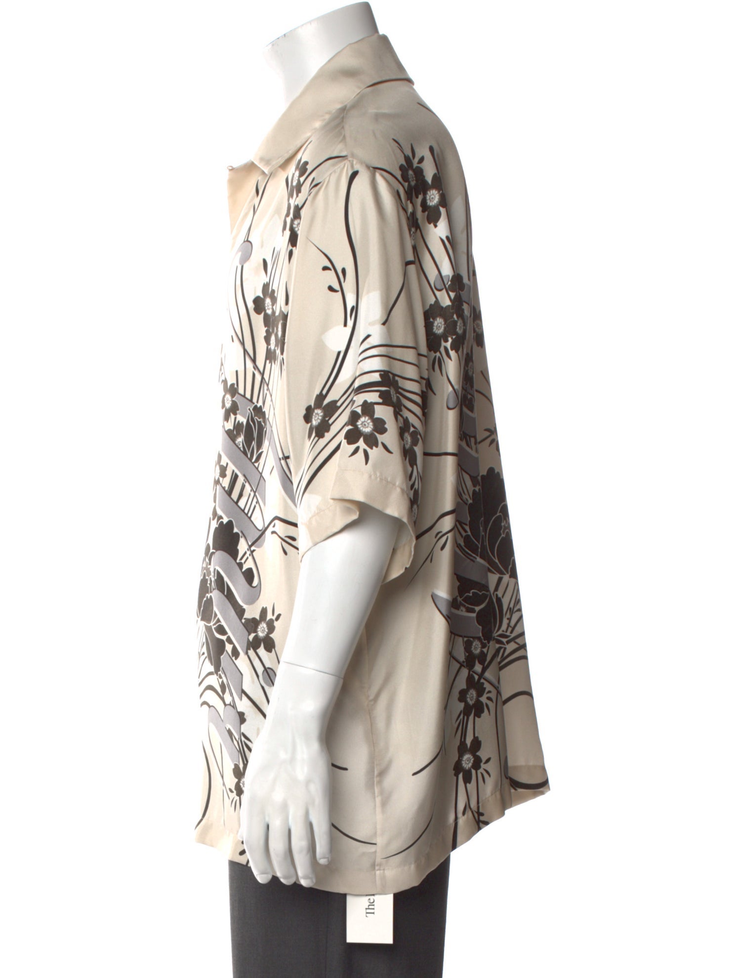 Amiri Silk Floral Print Shirt