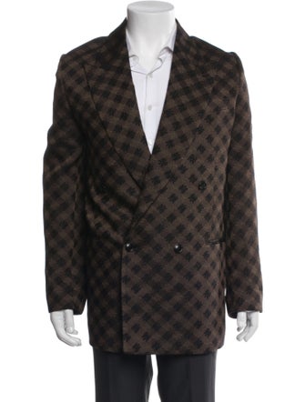 Amiri Plaid Print Blazer