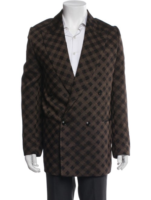 Amiri Plaid Print Blazer