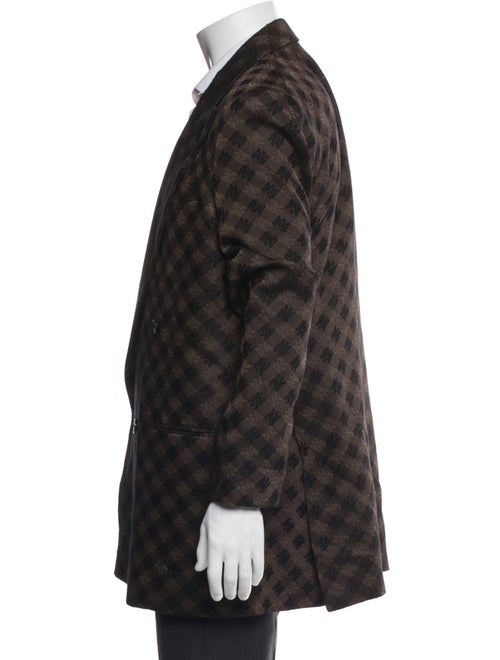 Amiri Plaid Print Blazer