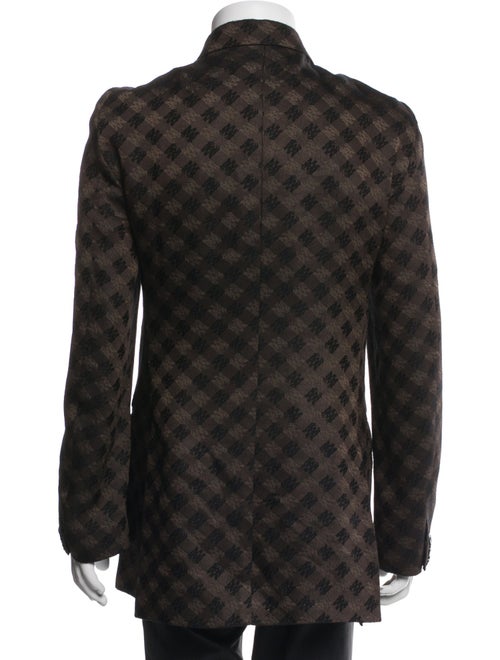 Amiri Plaid Print Blazer