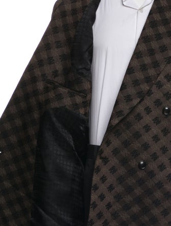 Amiri Plaid Print Blazer