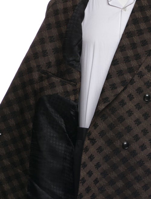 Amiri Plaid Print Blazer