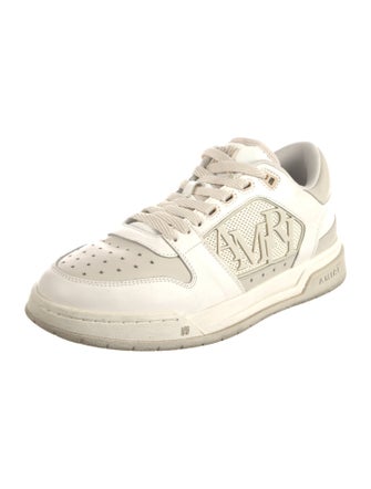 Amiri Leather Colorblock Pattern Sneakers