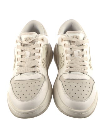 Amiri Leather Colorblock Pattern Sneakers