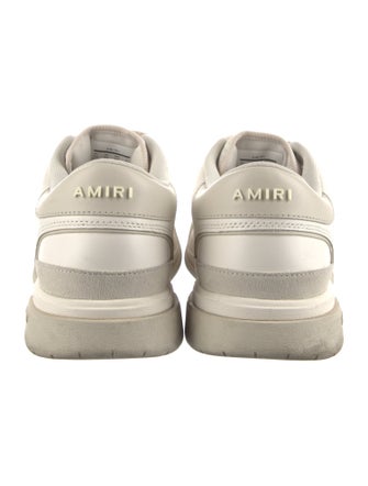 Amiri Leather Colorblock Pattern Sneakers