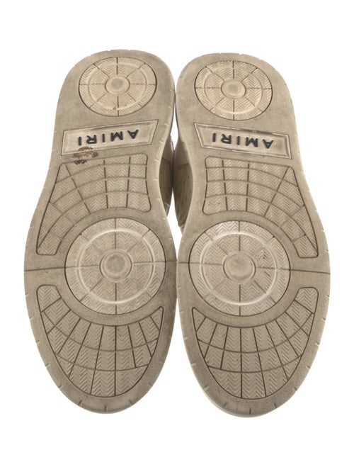 Amiri Leather Colorblock Pattern Sneakers