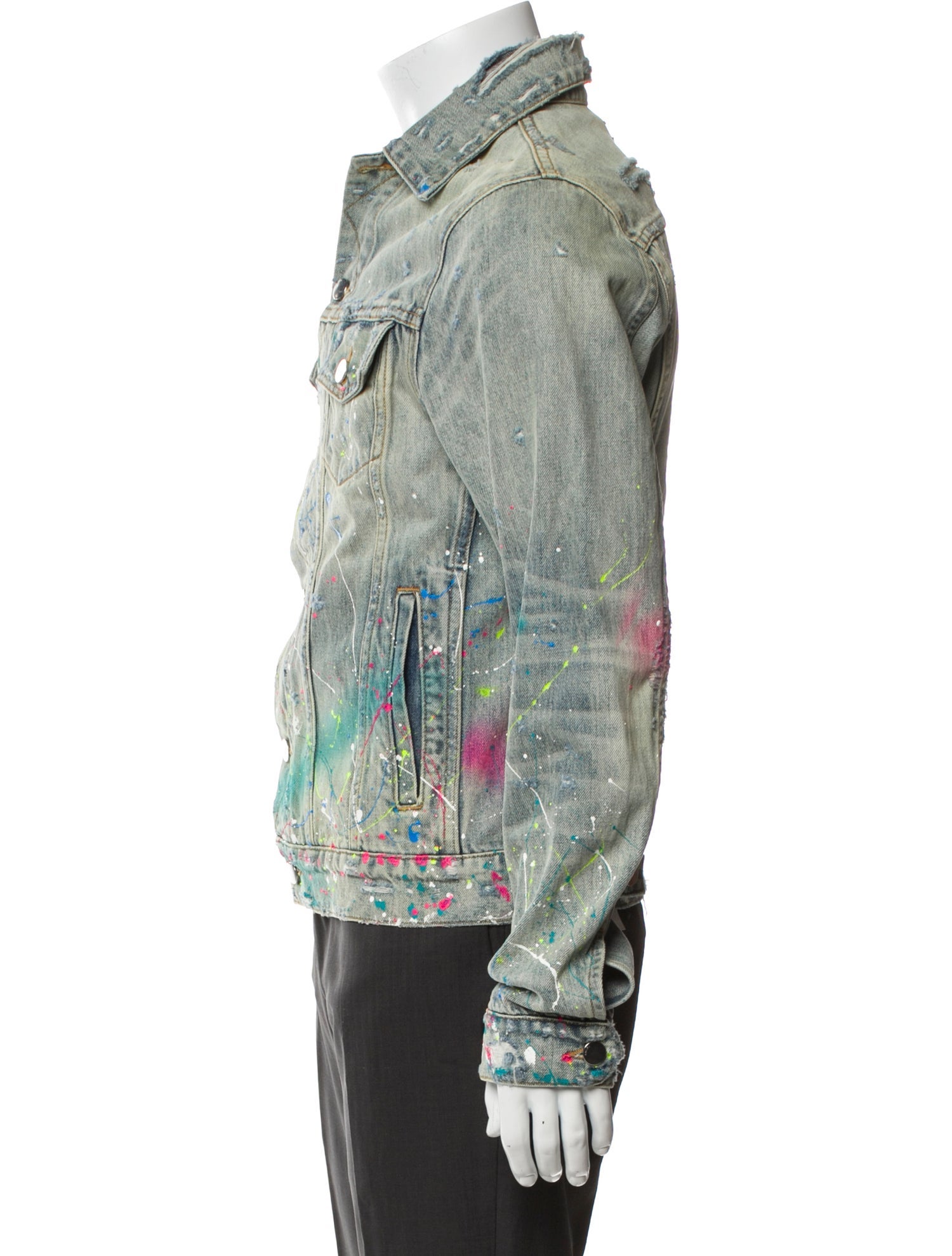 Amiri Graphic Print Denim Jacket