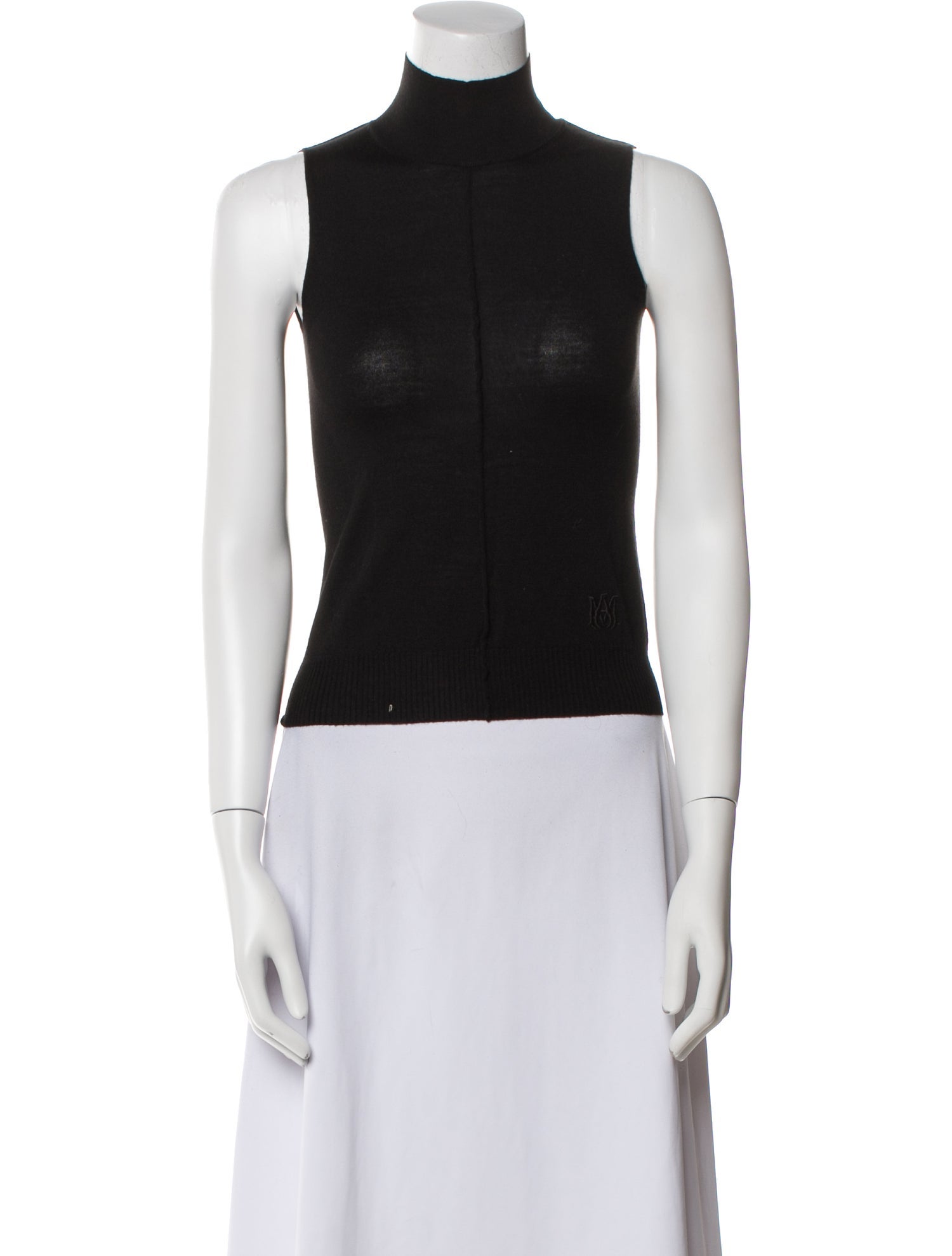 Amiri Wool Turtleneck Crop Top