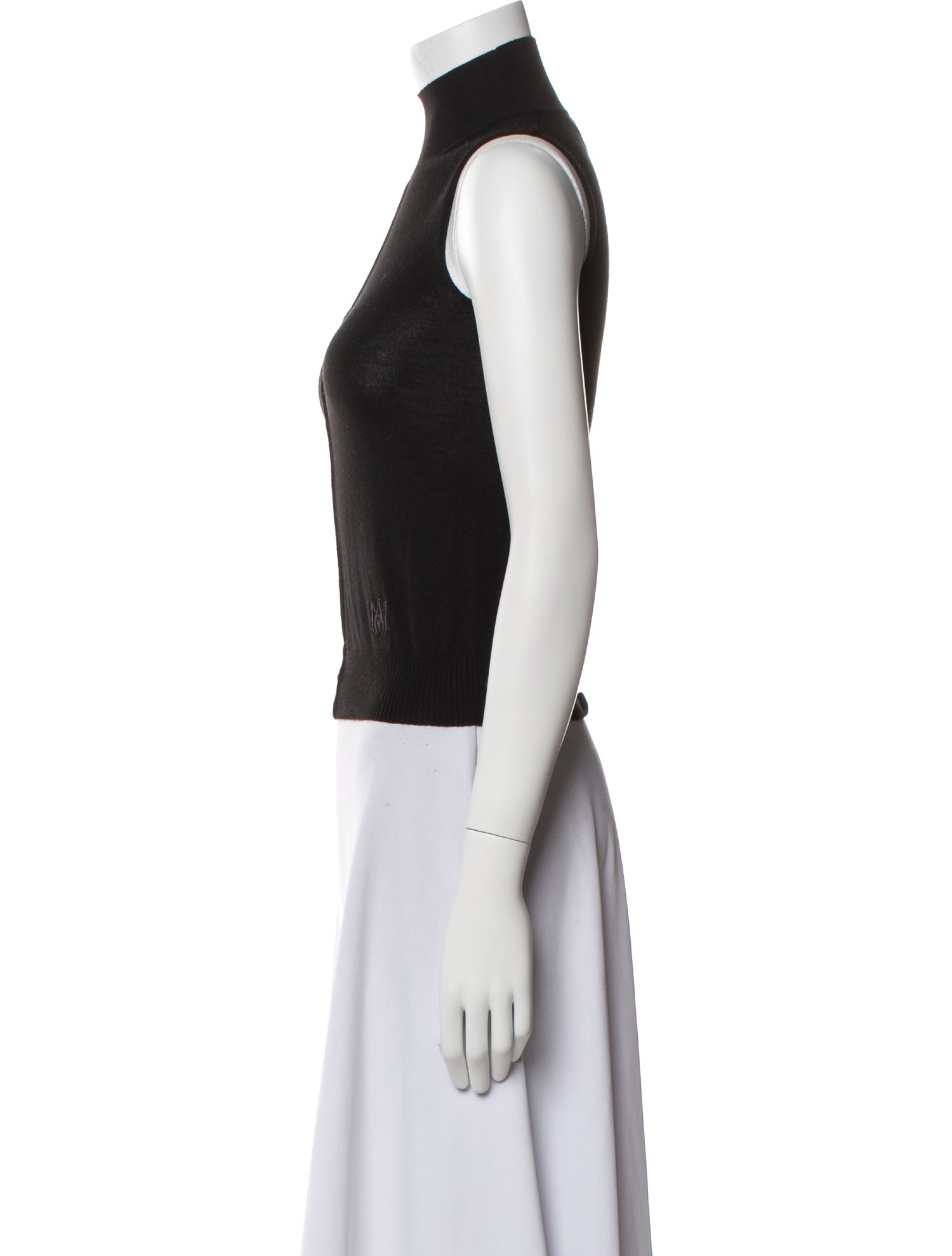 Amiri Wool Turtleneck Crop Top