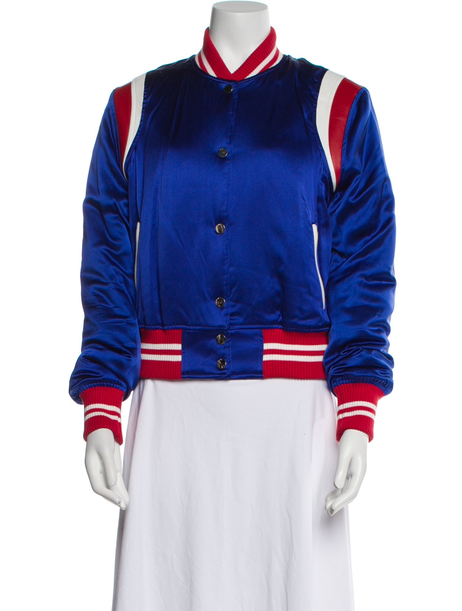 Amiri Silk Striped Bomber Jacket