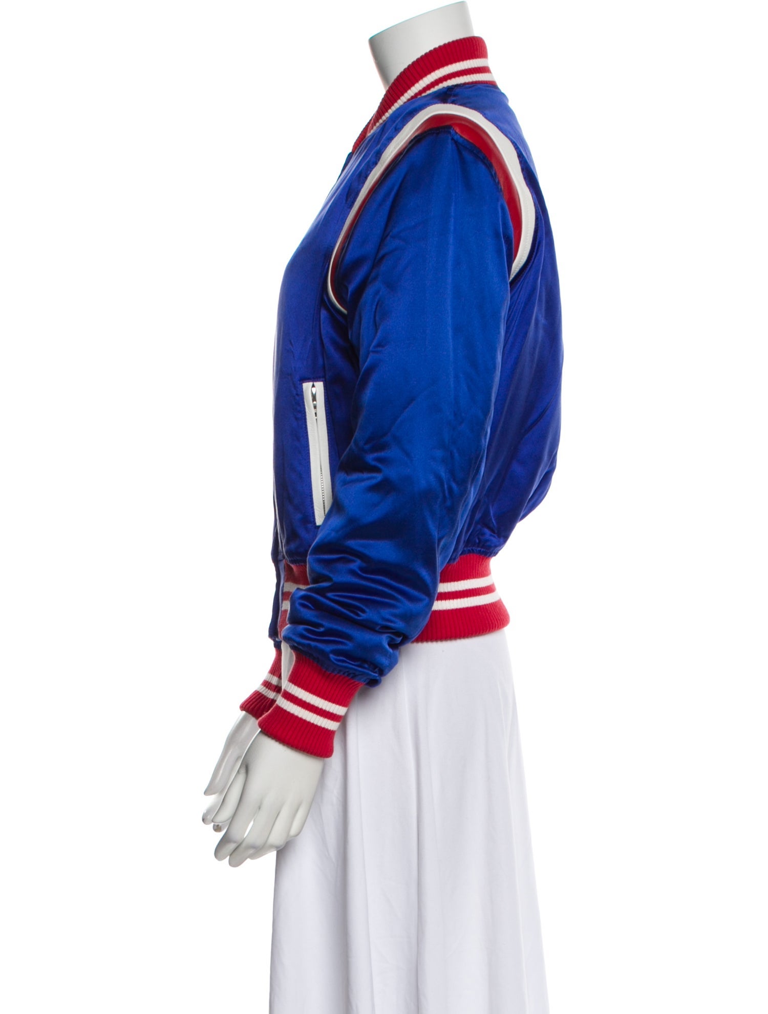 Amiri Silk Striped Bomber Jacket