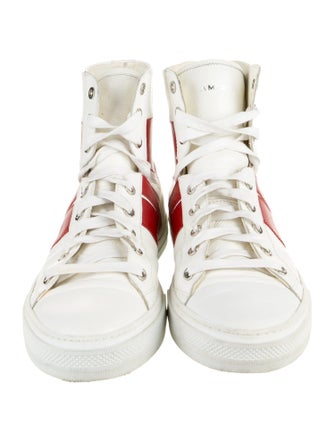 Amiri Leather Colorblock Pattern Sneakers