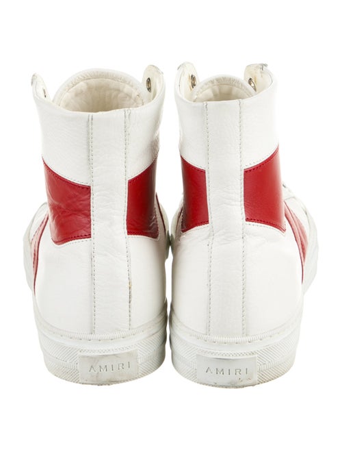 Amiri Leather Colorblock Pattern Sneakers