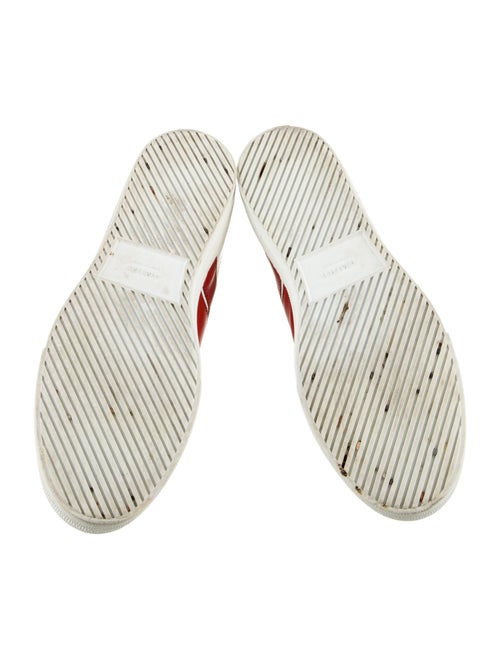 Amiri Leather Colorblock Pattern Sneakers