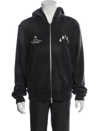 Amiri Graphic Print Moto Jacket