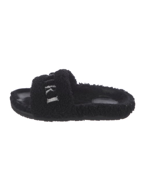 Amiri Wool Graphic Print Slides