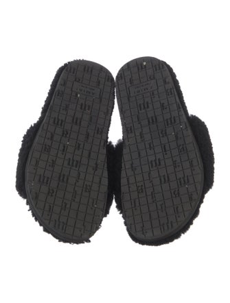 Amiri Wool Graphic Print Slides