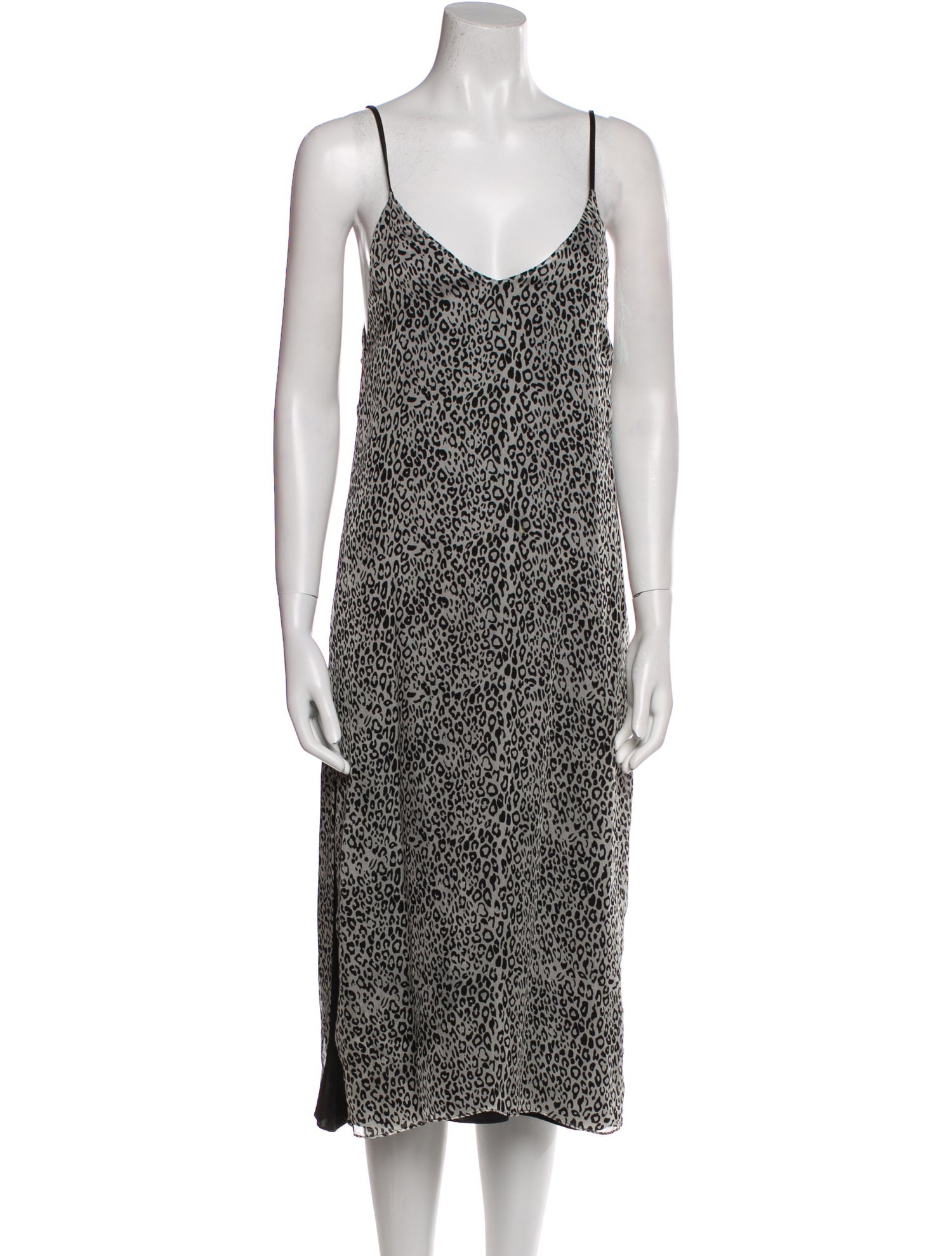 Amiri Silk Knee-Length Dress