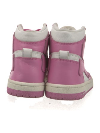 Amiri Leather Colorblock Pattern Sneakers