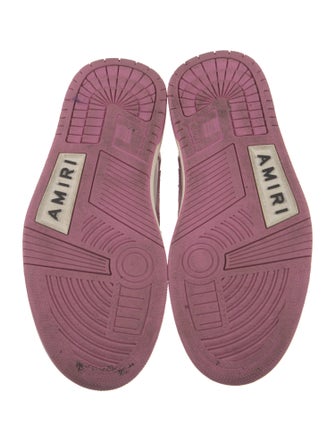 Amiri Leather Colorblock Pattern Sneakers