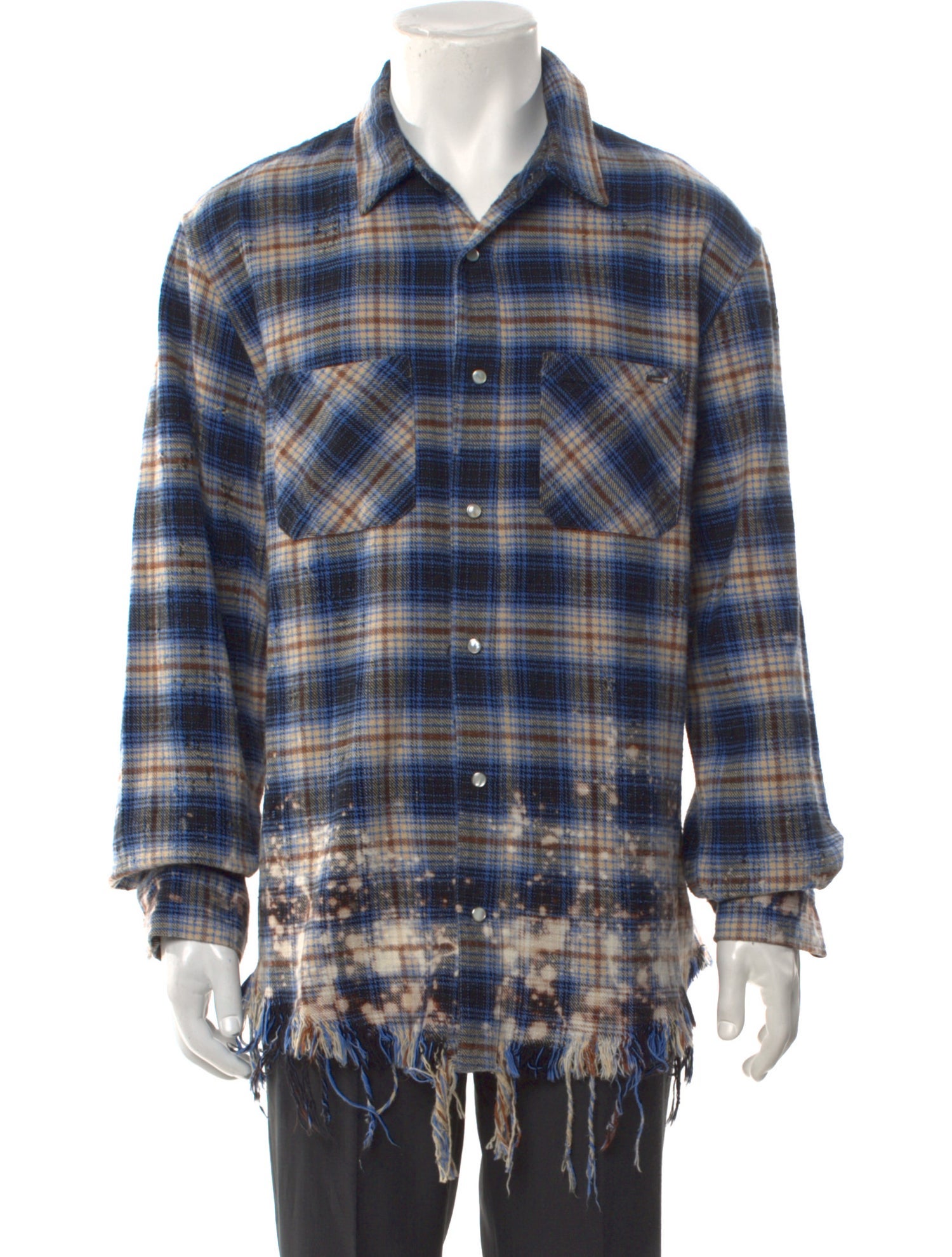 Amiri Plaid Print Long Sleeve Shirt w/ Tags