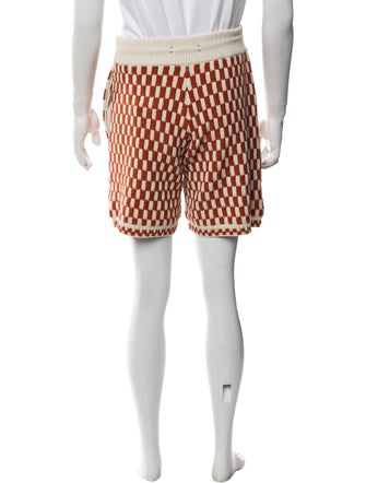 Amiri Plaid Print Jogger Shorts