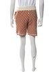 Amiri Plaid Print Jogger Shorts