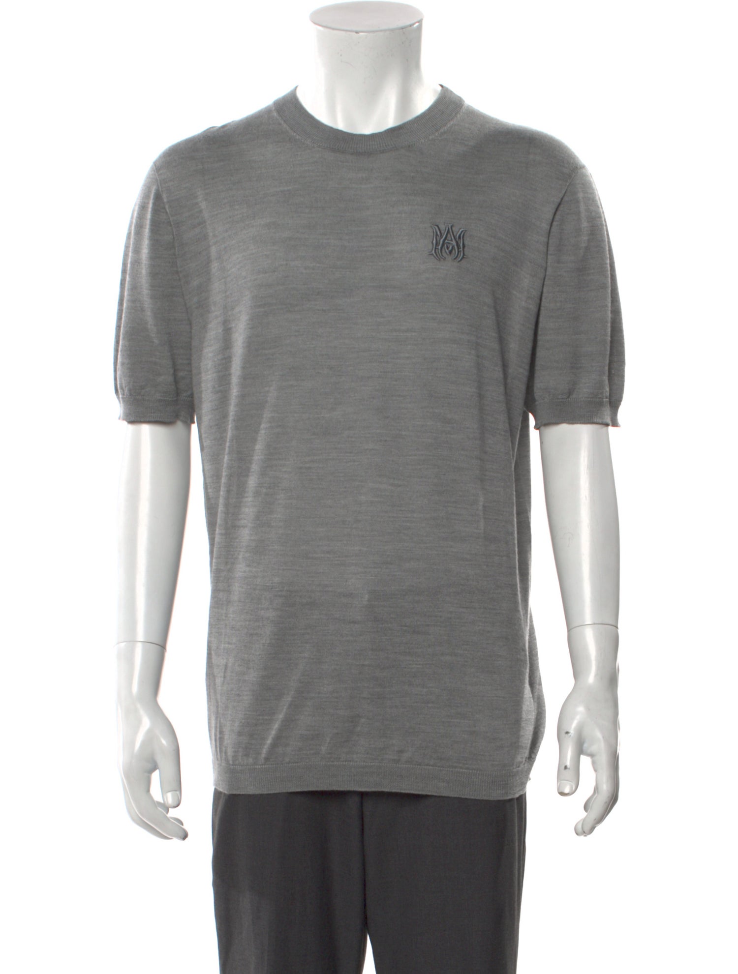 Amiri Wool Colorblock Pattern T-Shirt