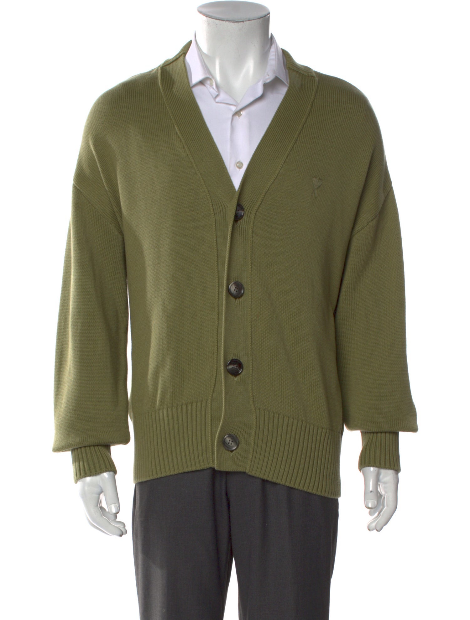 AMI V-Neck Long Sleeve Cardigan w/ Tags