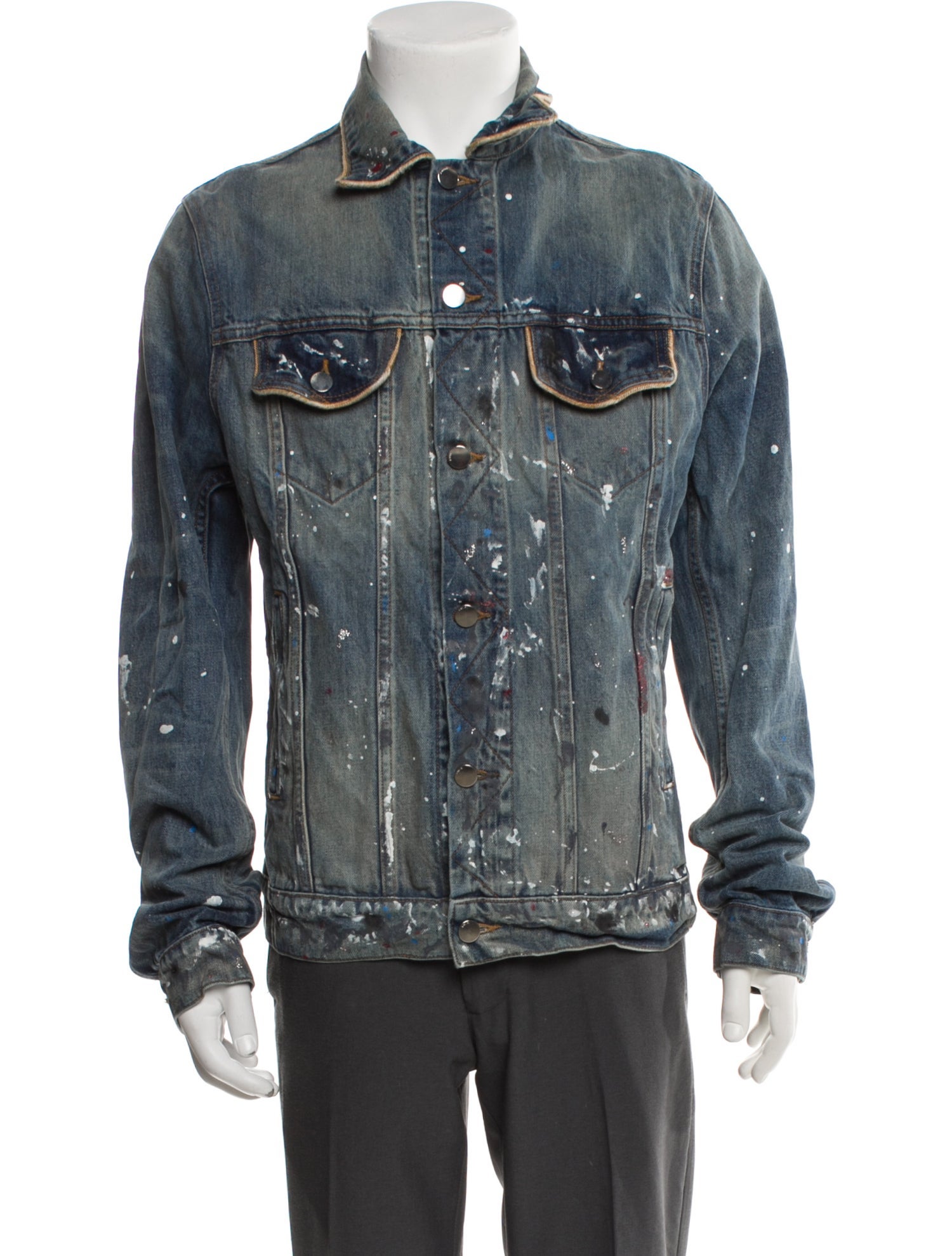 Amiri Graphic Print Denim Jacket