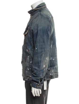 Amiri Graphic Print Denim Jacket
