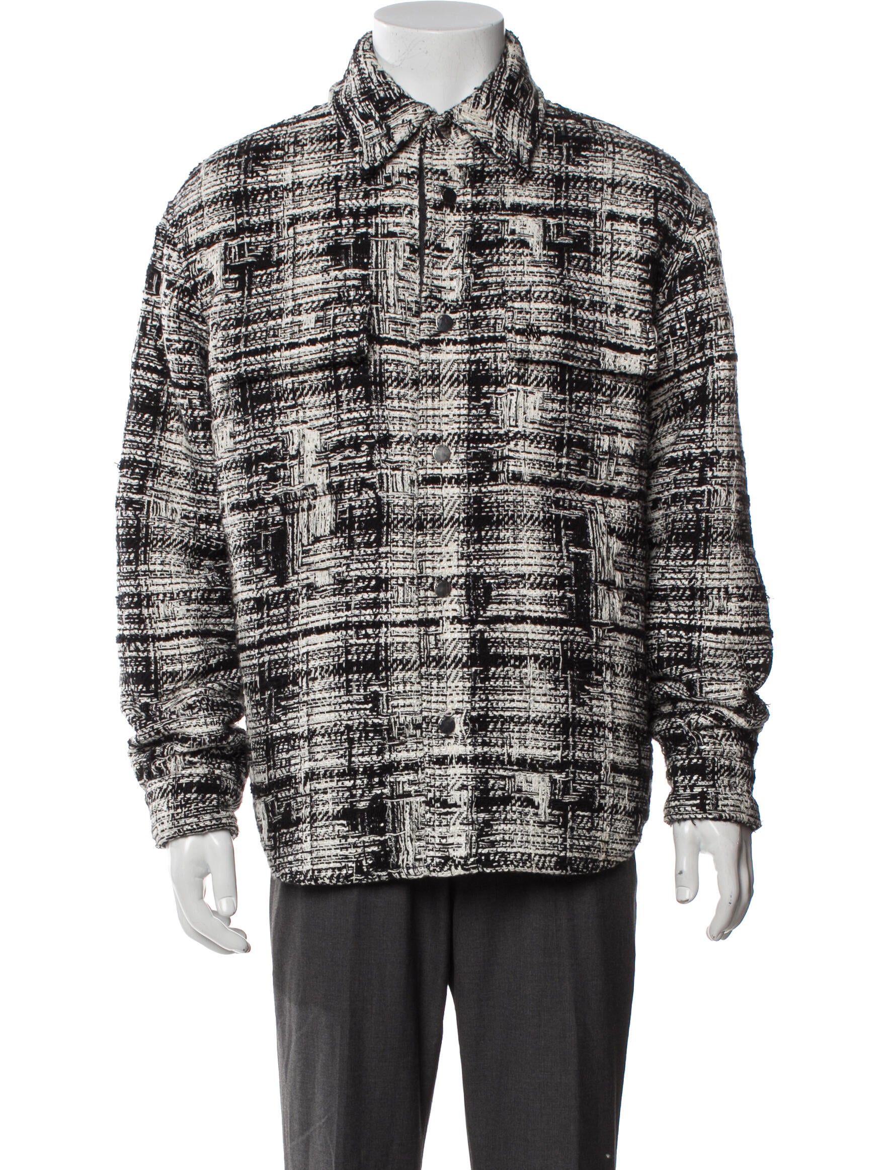 Amiri Tweed Pattern Jacket