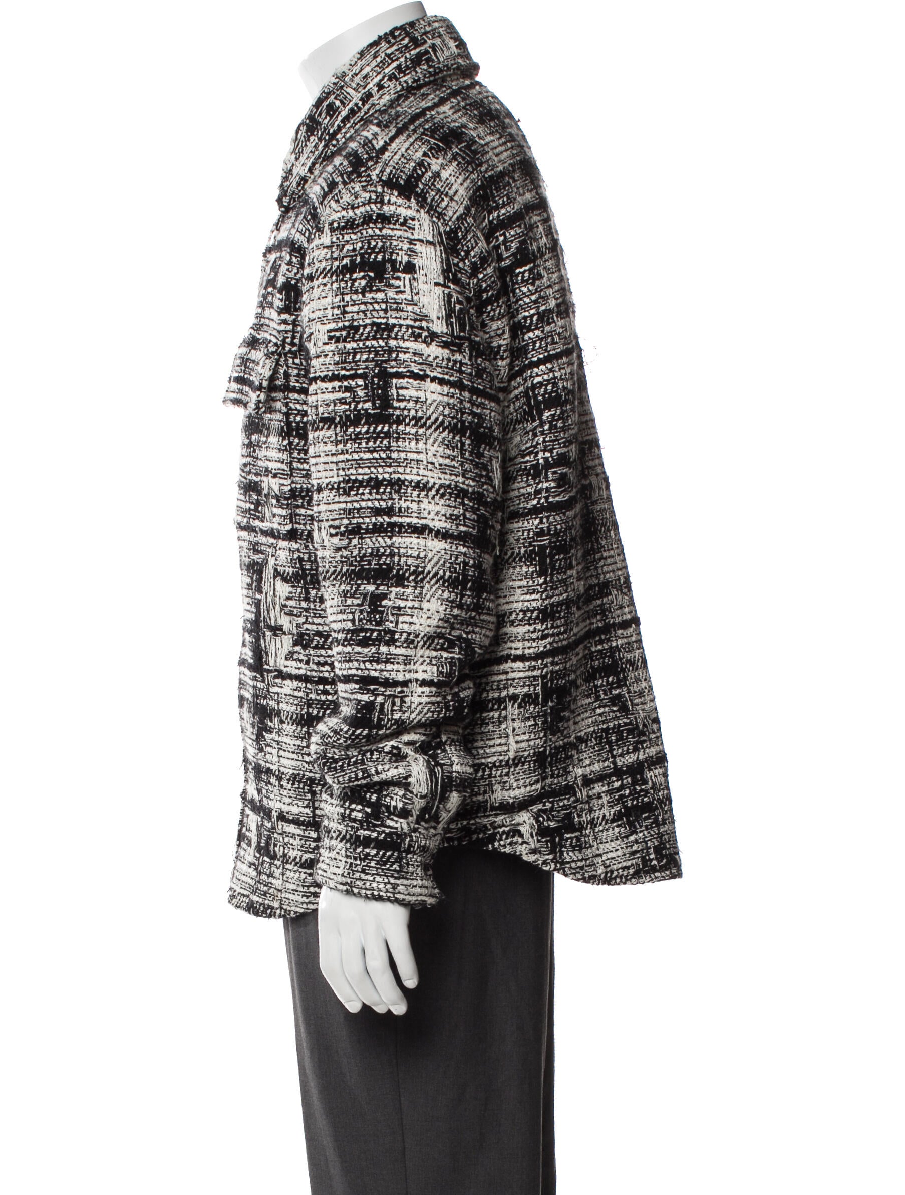 Amiri Tweed Pattern Jacket