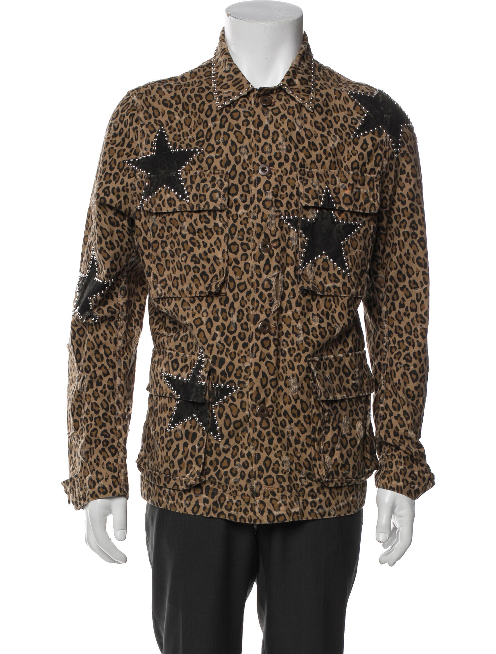 Amiri Animal Print Trucker Jacket