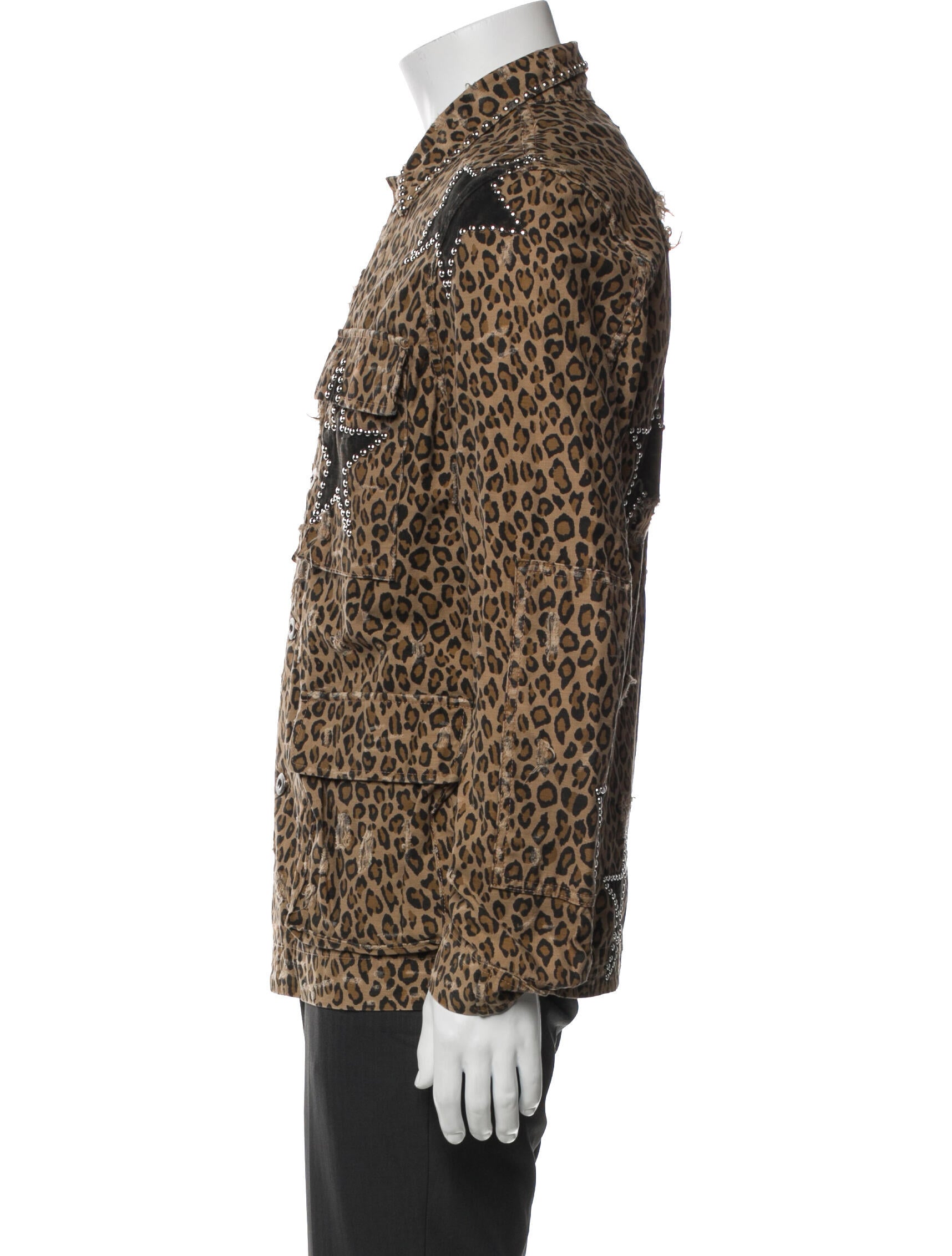 Amiri Animal Print Trucker Jacket