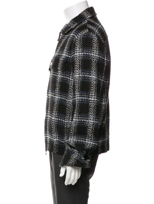 Amiri Signature Logo Plaid Print Trucker Jacket