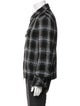 Amiri Signature Logo Plaid Print Trucker Jacket