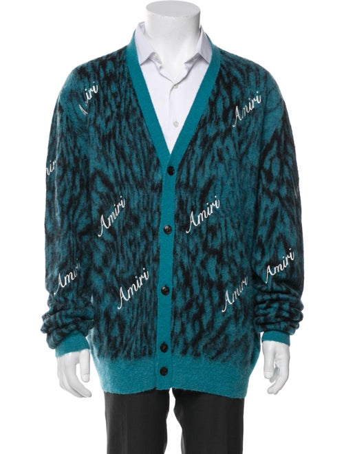 Amiri Printed V-Neck Cardigan