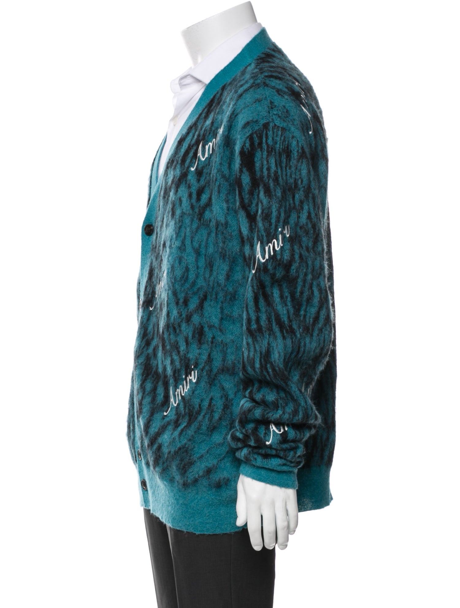 Amiri Printed V-Neck Cardigan