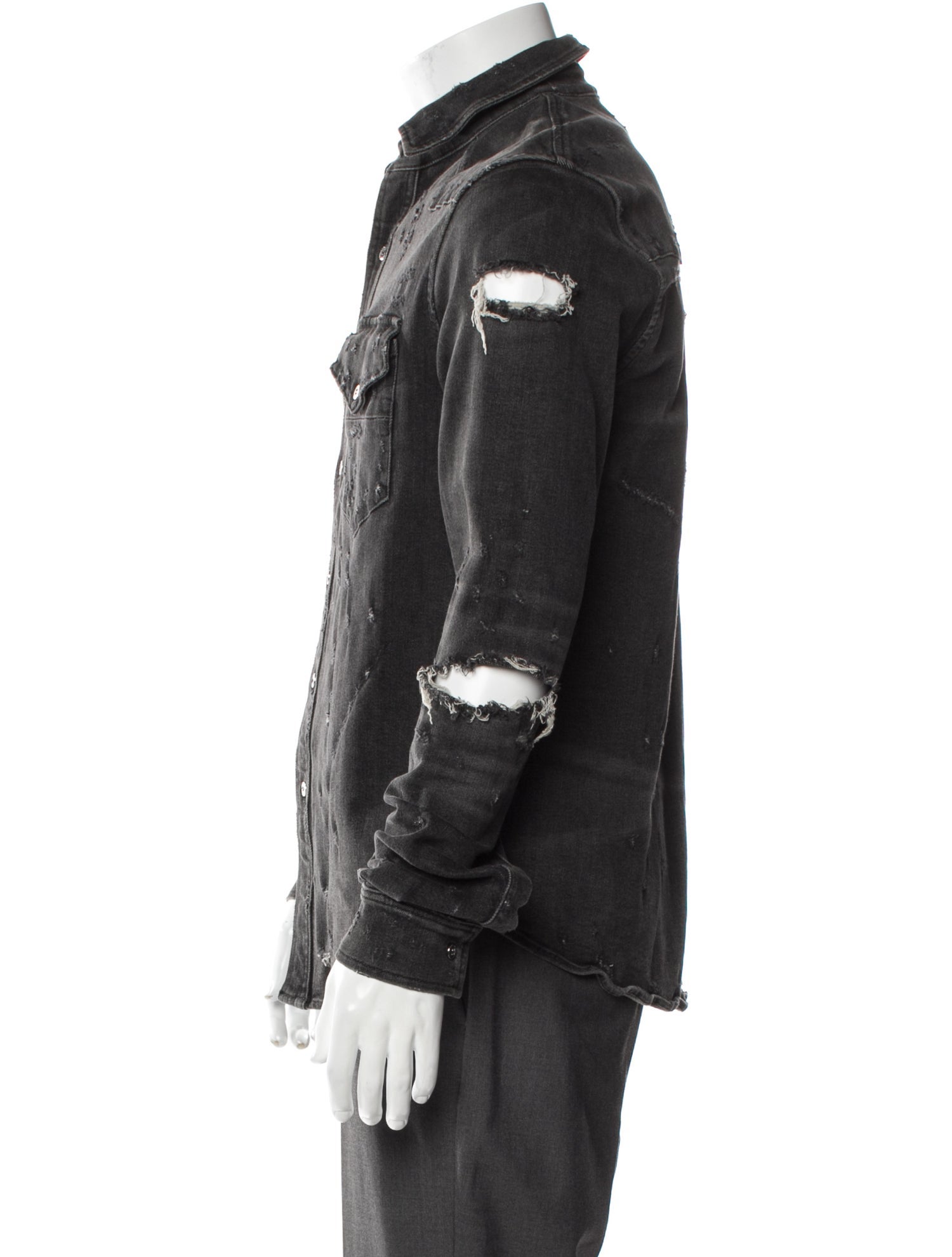 Amiri Long Sleeve Denim Shirt