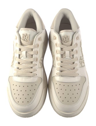 Amiri Leather Colorblock Pattern Sneakers