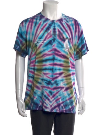 Amiri Tie-Dye Print Crew Neck T-Shirt