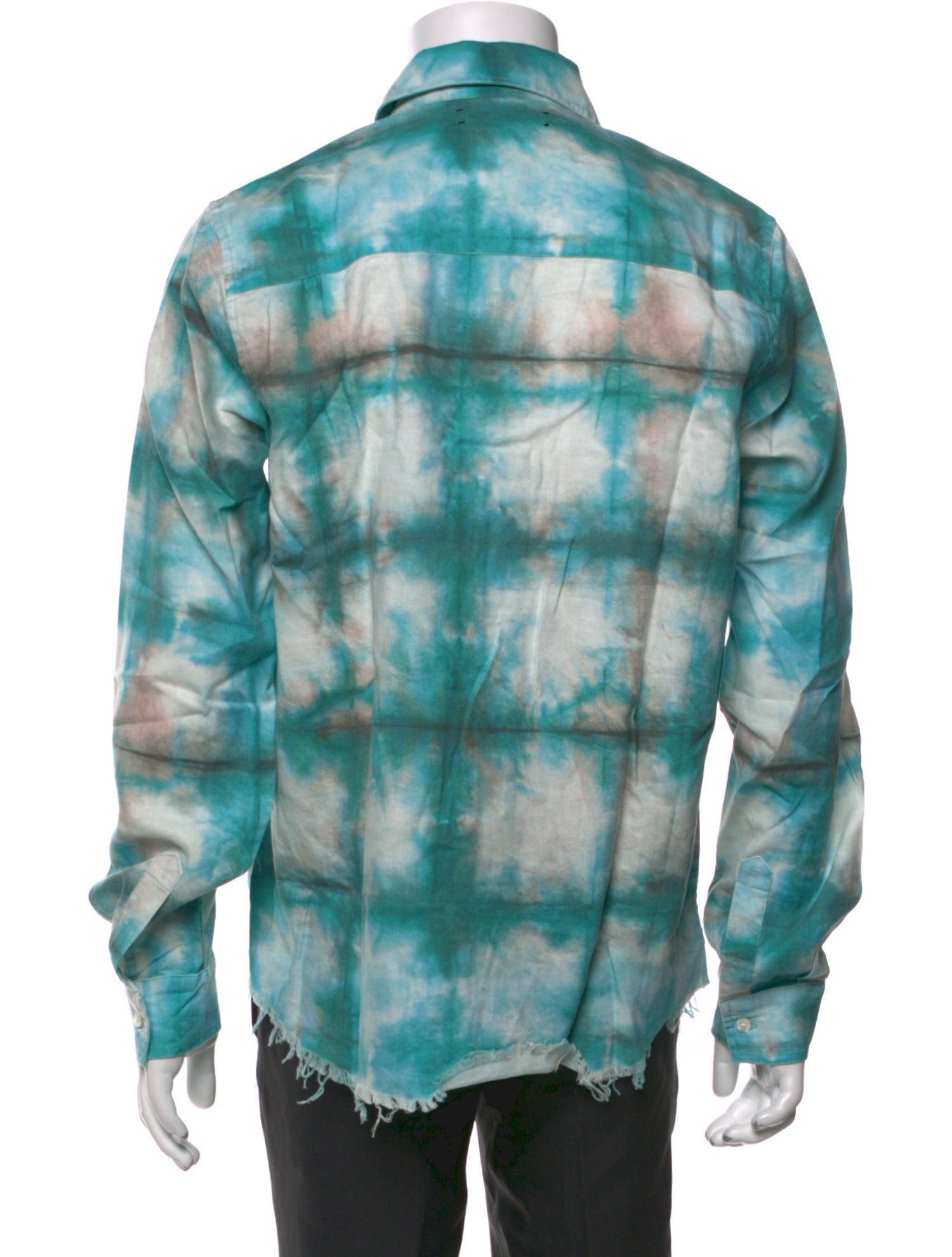 Amiri Tie-Dye Print Long Sleeve Shirt
