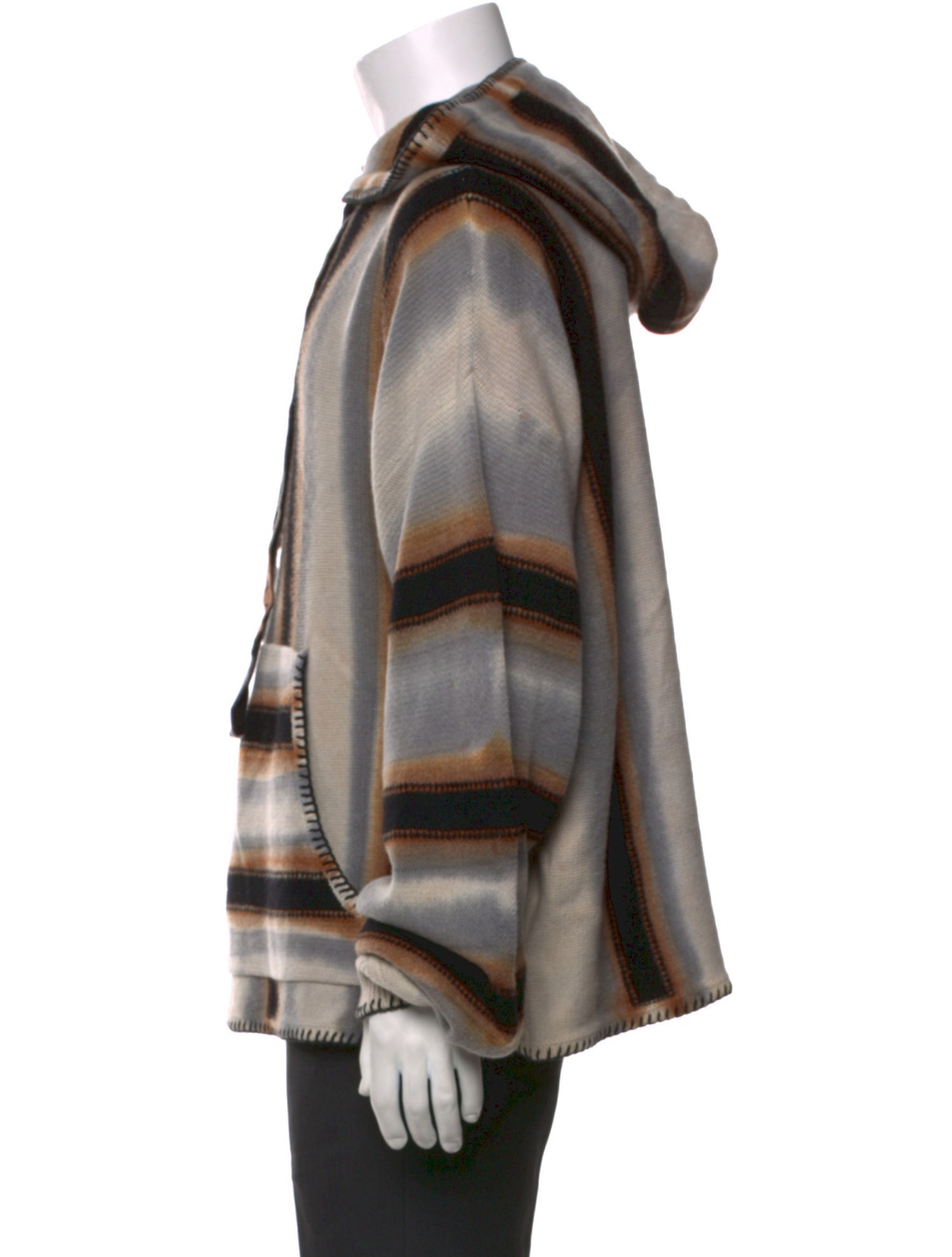 Amiri Cashmere Striped Polo Sweater