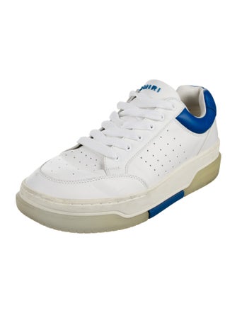 Amiri Leather Colorblock Pattern Sneakers